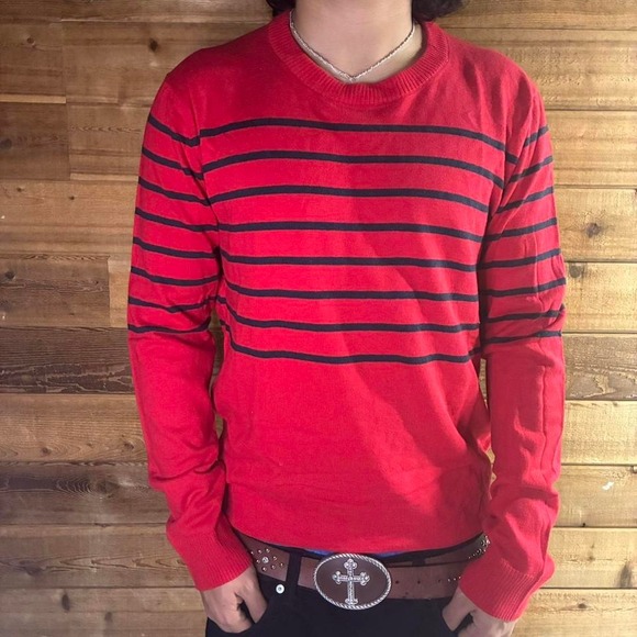 Aeropostale Other - Y2K Aeropostale red and navy striped long sleeve sweatshirt#stripes